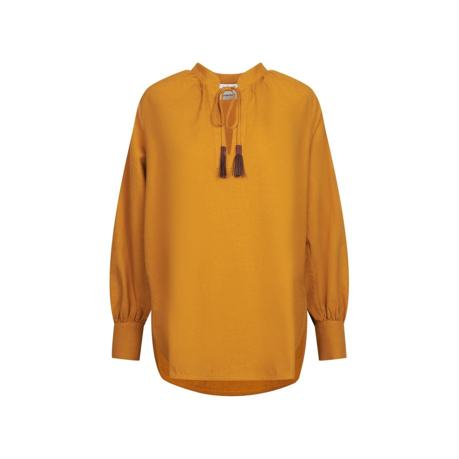 Seidensticker SEIDENSTICKER Blouse Schwarze Rose geel -