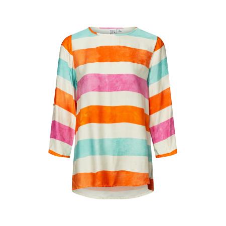 Emily van den Bergh Emily Van Den Bergh Blouse ivoor / hemelsblauw / oranje / pink