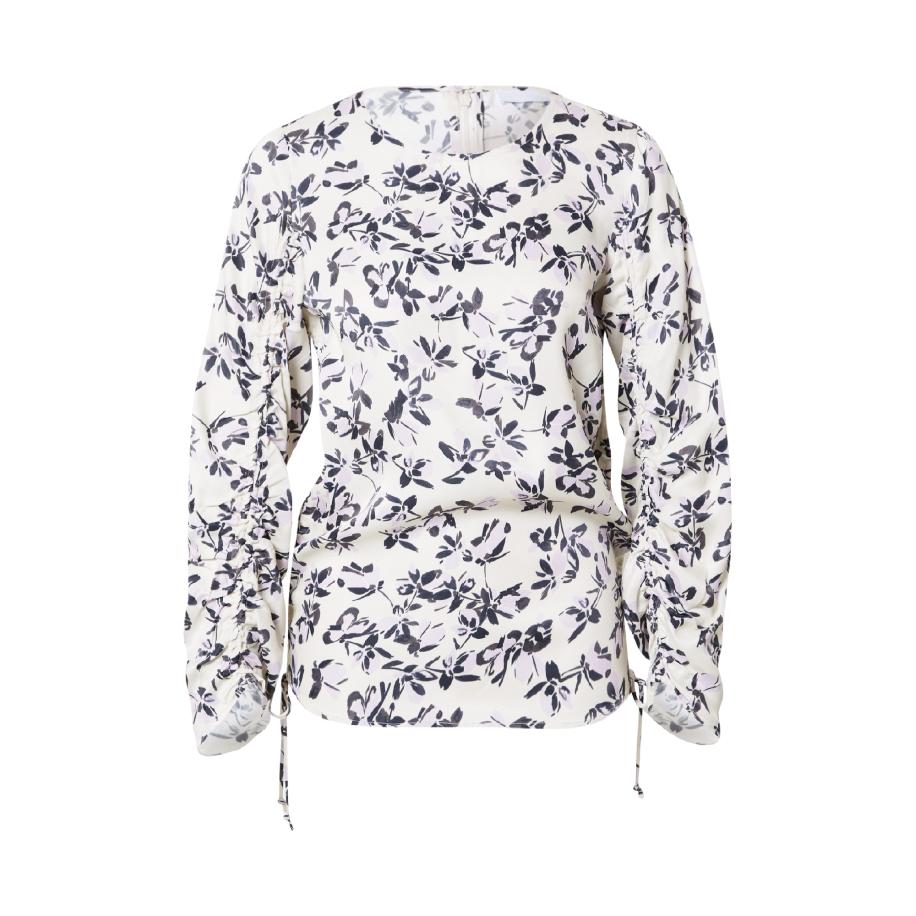 2NDDAY Blouse Elnora navy / lichtgrijs / sering Grijs