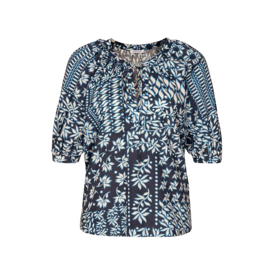 Seidensticker SEIDENSTICKER Blouse Schwarze Rose blauw / wit -