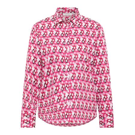 Eterna ETERNA Blouse bessen / lichtroze / rood / wit