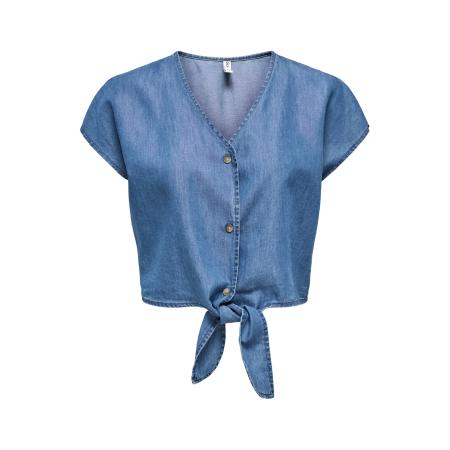 Only Only Petite Blouse ONLBEA blauw denim