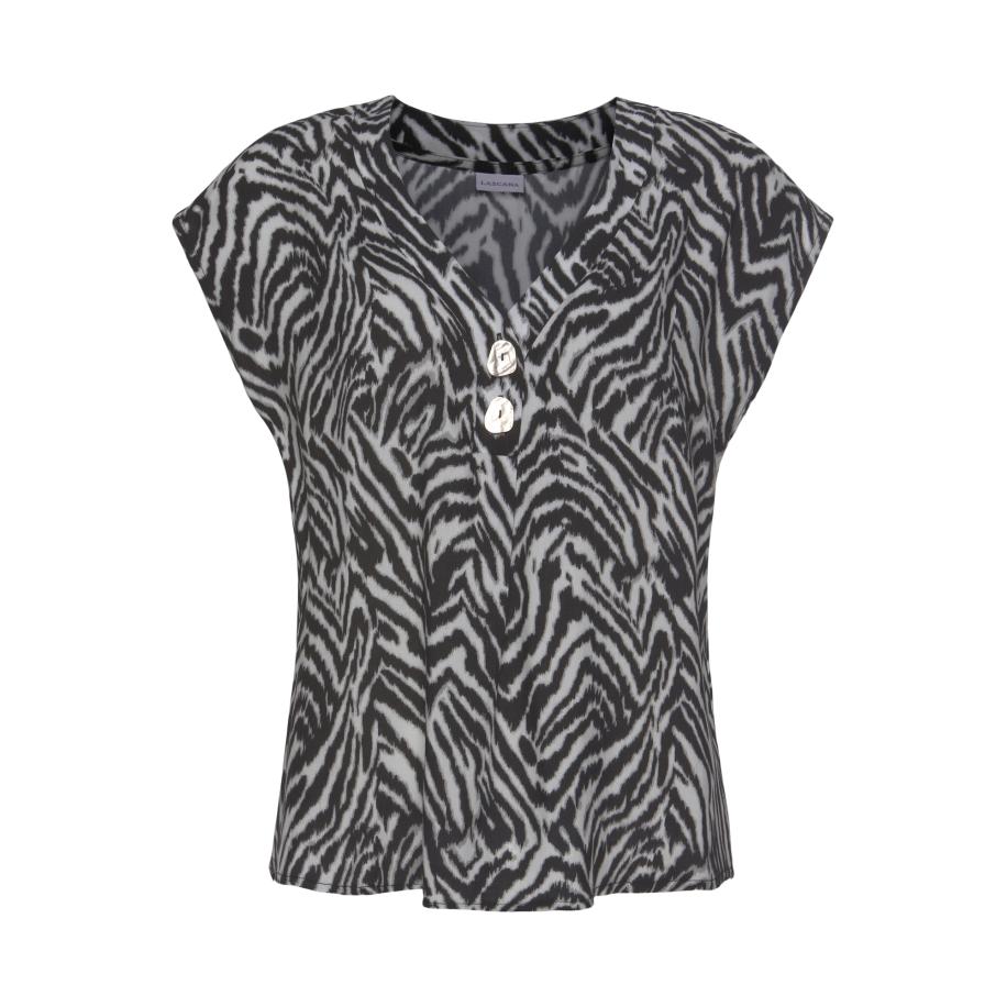 Lascana LASCANA Blouse zwart / wit -