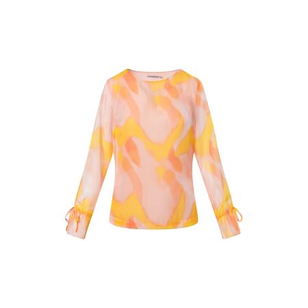 Quiosque Blouse 2SF001 geel / pink
