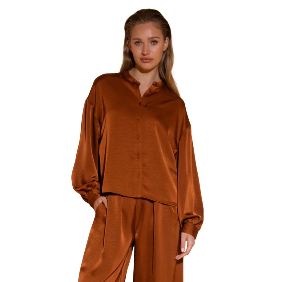 Amaya Amsterdam Poggy Blouse Bruin