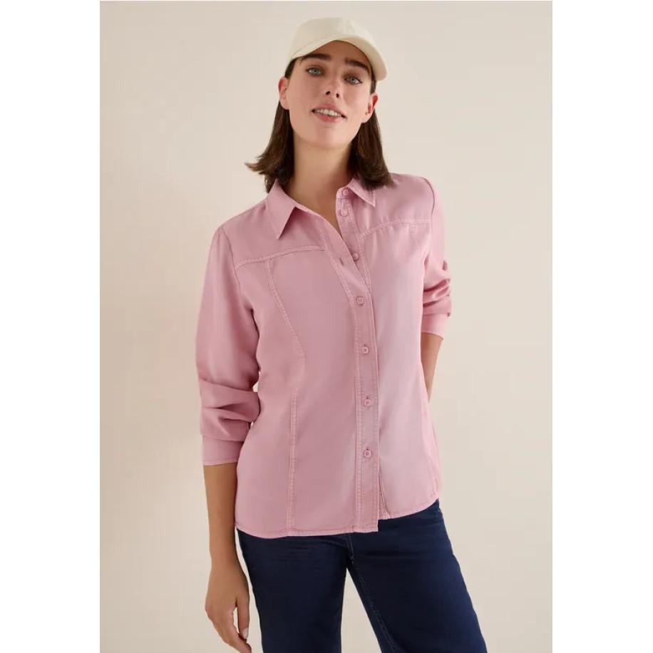 CECIL Gekleurd Lyocell overhemd blouse - Roze