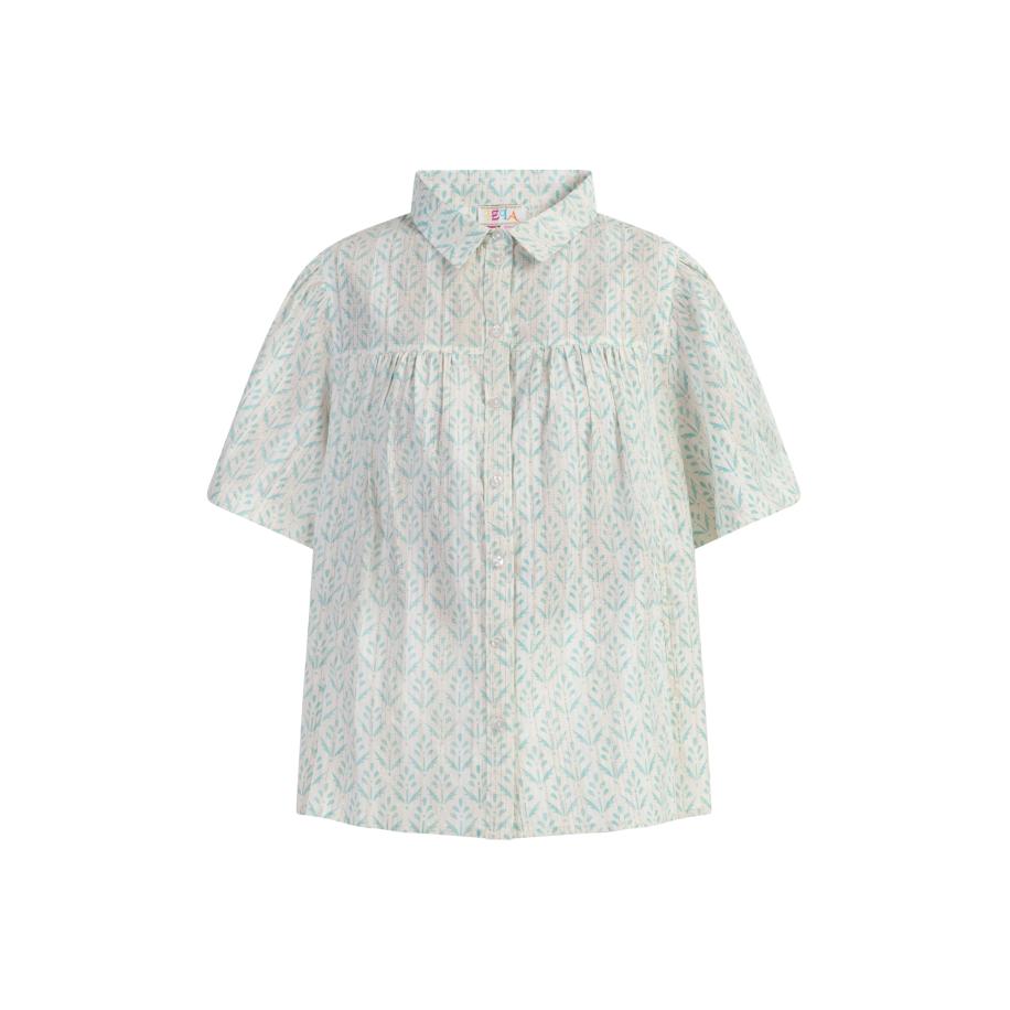 IZIA IZIA Blouse lichtblauw / offwhite -