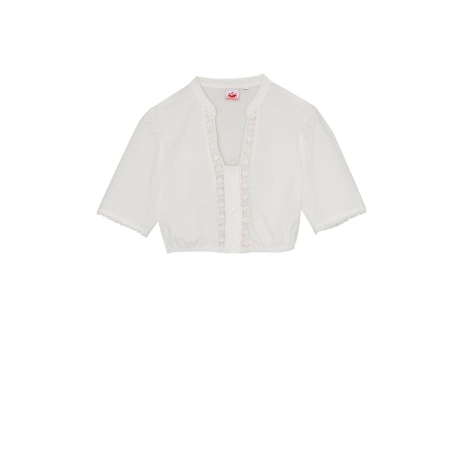Spieth & Wensky SPIETH & WENSKY Klederdracht blouse Brandis wit -