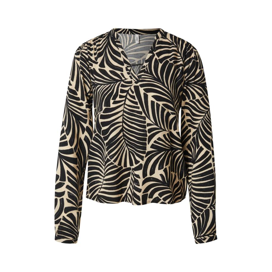 Only ONLY Blouse ONLJOSIE beige / zwart -