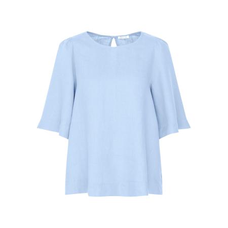 SEIDENSTICKER Blouse Schwarze Rose lichtblauw