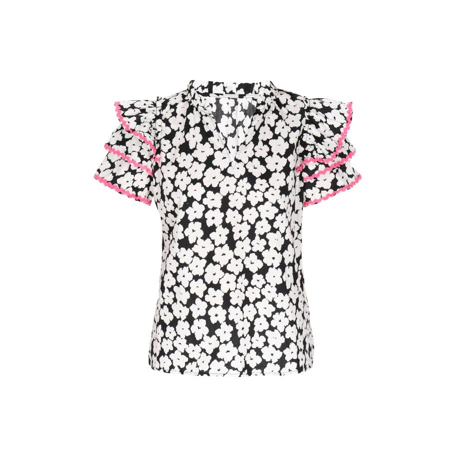 MYMO MYMO Blouse Fashion Lover rosa / zwart / wit -