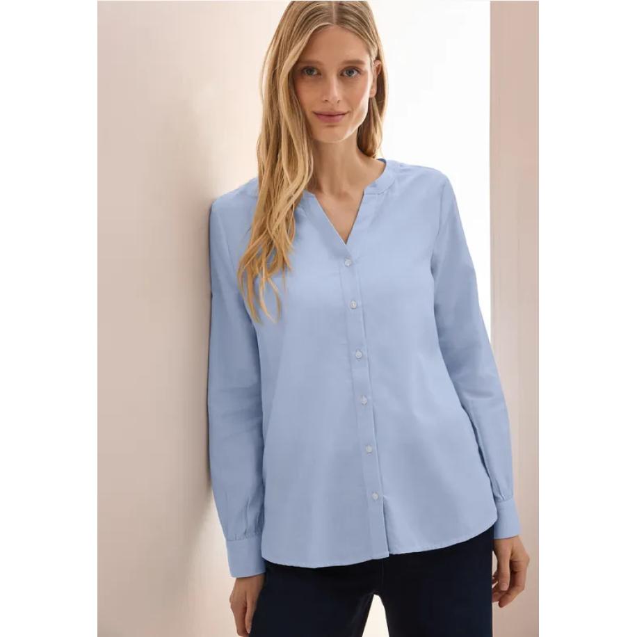CECIL Oxford blouse Blauw