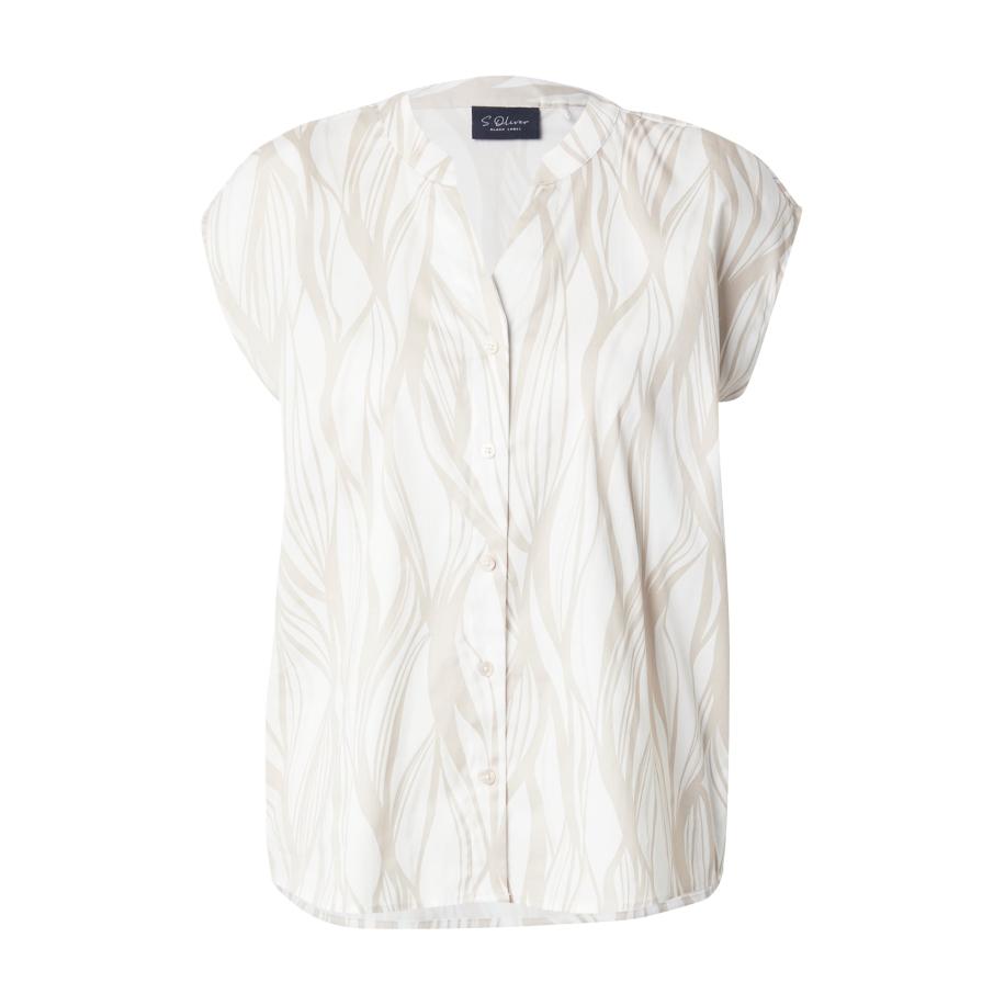 s.Oliver BLACK LABEL s.Oliver BLACK LABEL Blouse lichtbeige / wit -