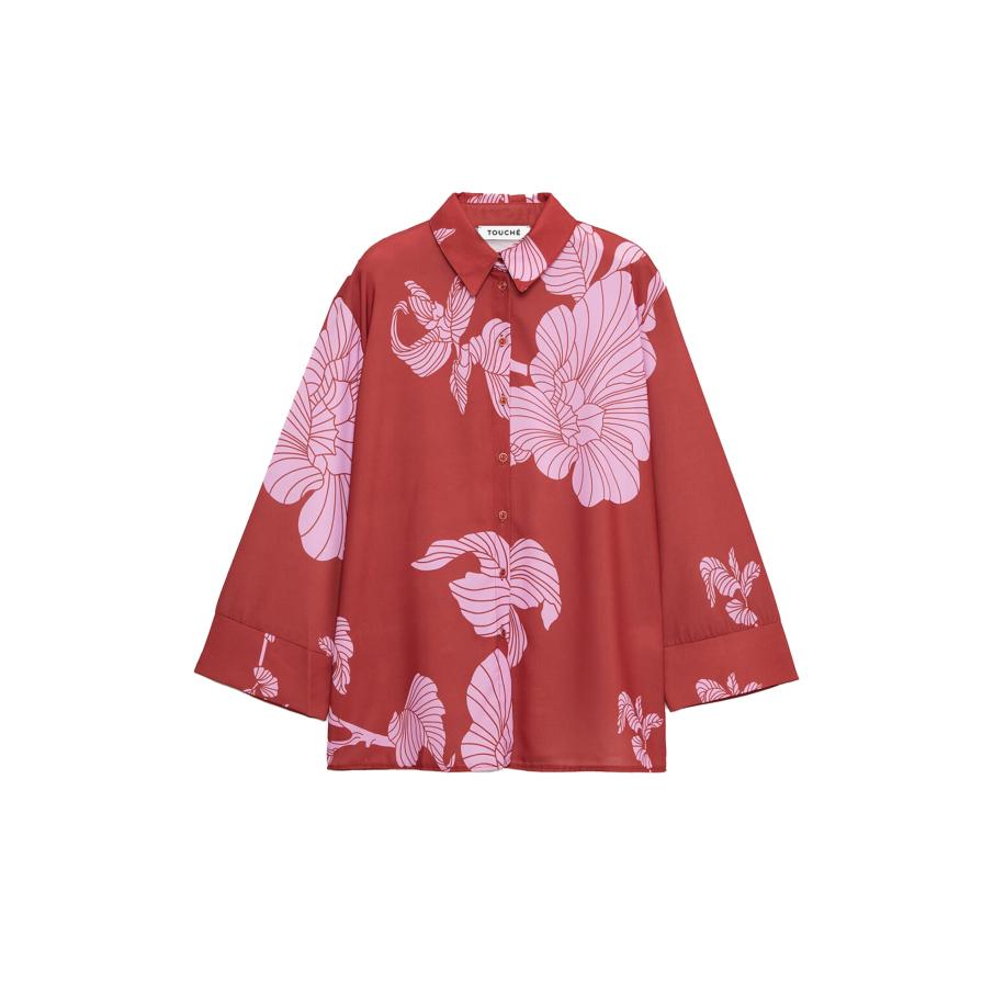 Touche Prive Touche Prive Blouse pink / donkerroze -