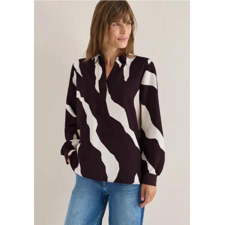 CECIL Bedrukte blouse met getapete manchetten