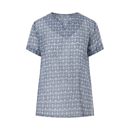 Quiosque Blouse 2OS003 blauw / wit