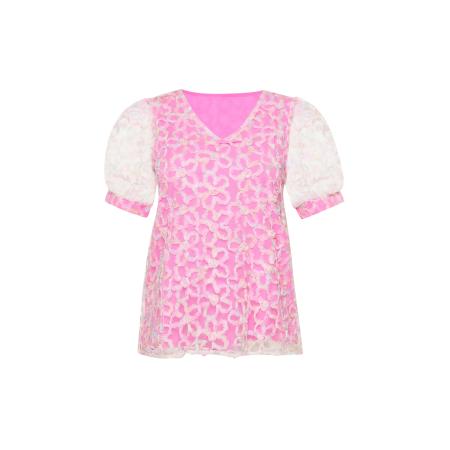FELIPA FELIPA Blouse Fashion Look lichtlila / pink / poederroze / wit