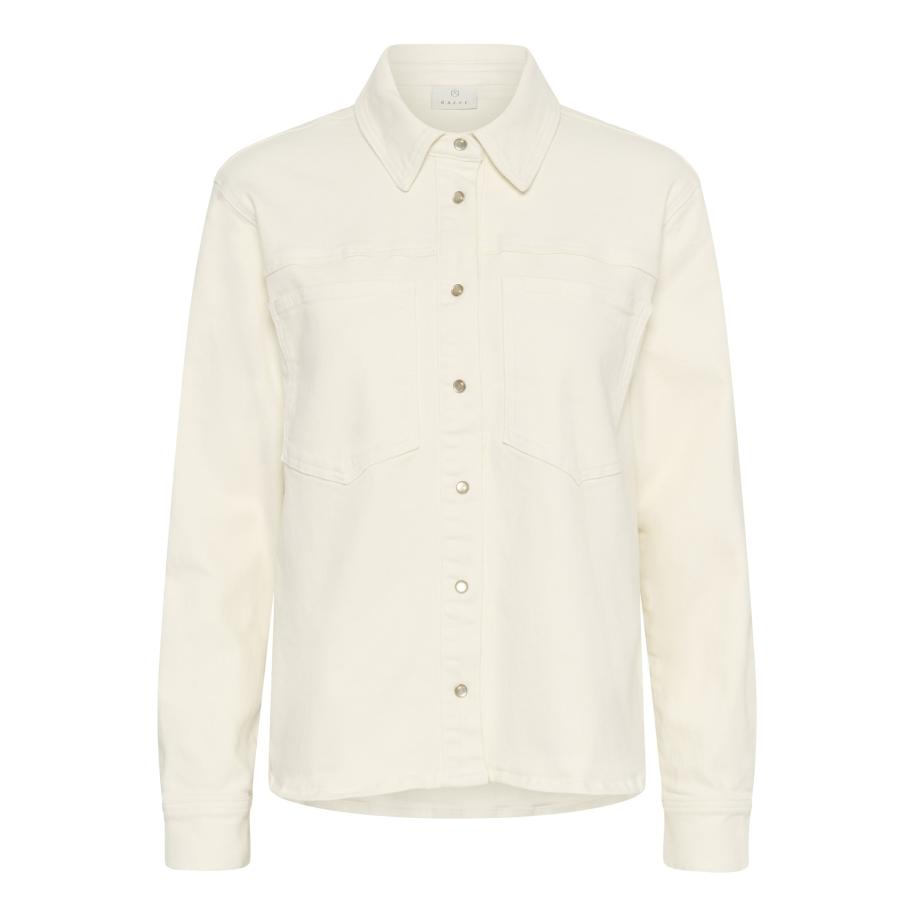 Kaffe Kaffe Blouse Whitney white denim -