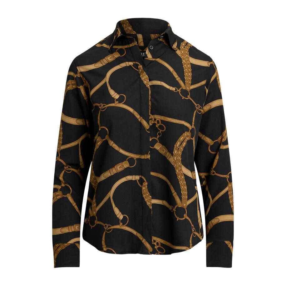 Lauren Ralph Lauren Lauren Ralph Lauren Blouse bruin / ombergrijs / zwart -