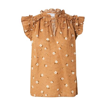 Lindex Lindex Blouse Eliza lichtbruin / offwhite