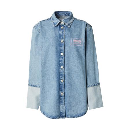 Moschino Moschino Jeans Blouse blauw denim / rosa