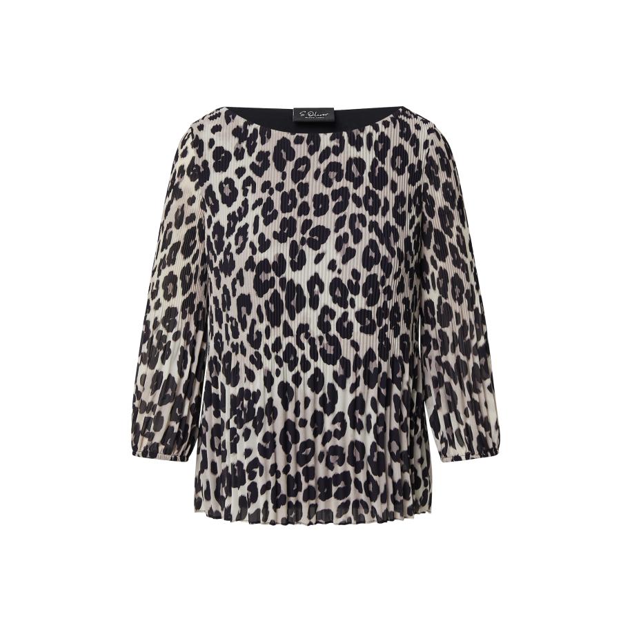 s.Oliver BLACK LABEL s.Oliver BLACK LABEL Blouse lichtgrijs / zwart -