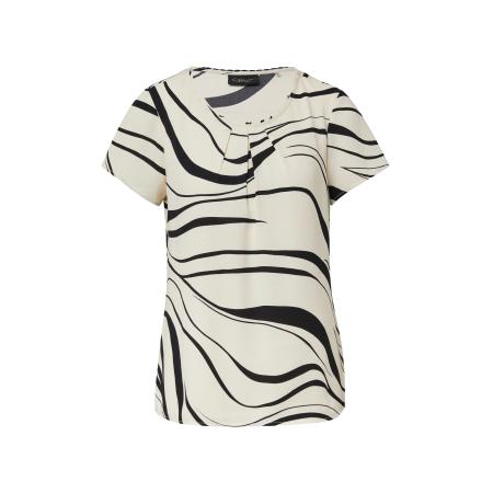 s.Oliver BLACK LABEL Blouse lichtbeige / zwart