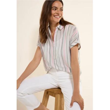CECIL Gestreepte blouse met korte mouwen