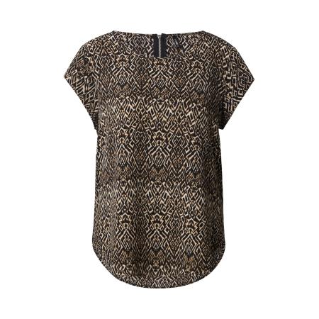 Only ONLY Blouse ONLVic crème / bruin / zwart