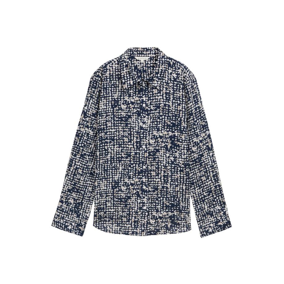 Tom Tailor TOM TAILOR Blouse beige / marine / wit -