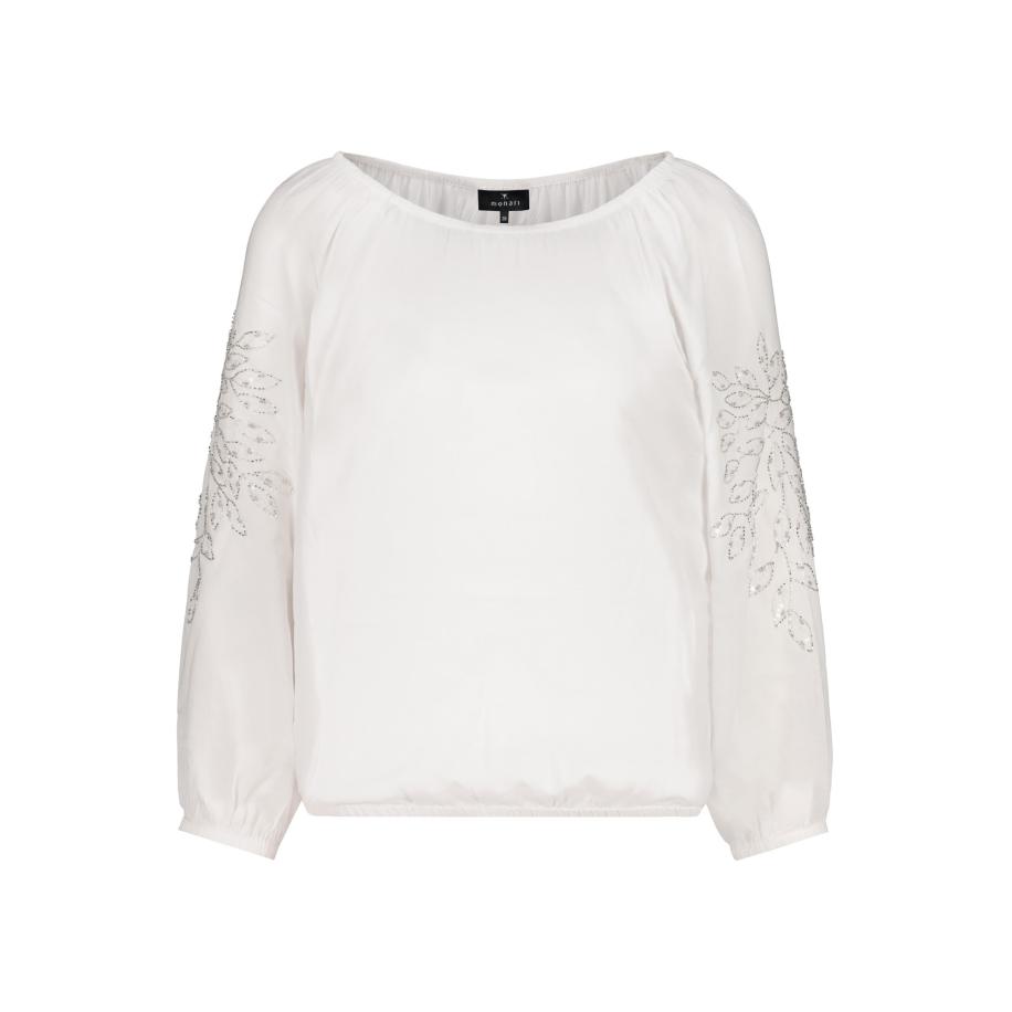 Monari monari Blouse zilver / wit -