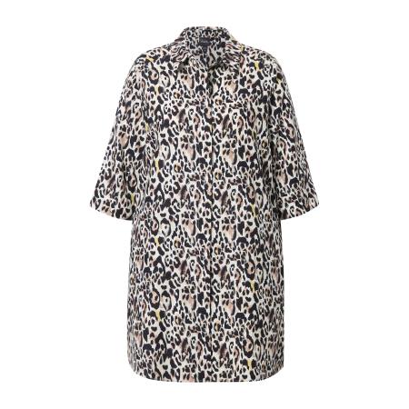 Ulla Popken Ulla Popken Tuniek sand / zwart / wit