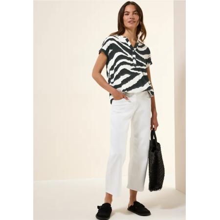 CECIL Blouse met gespleten hals en print