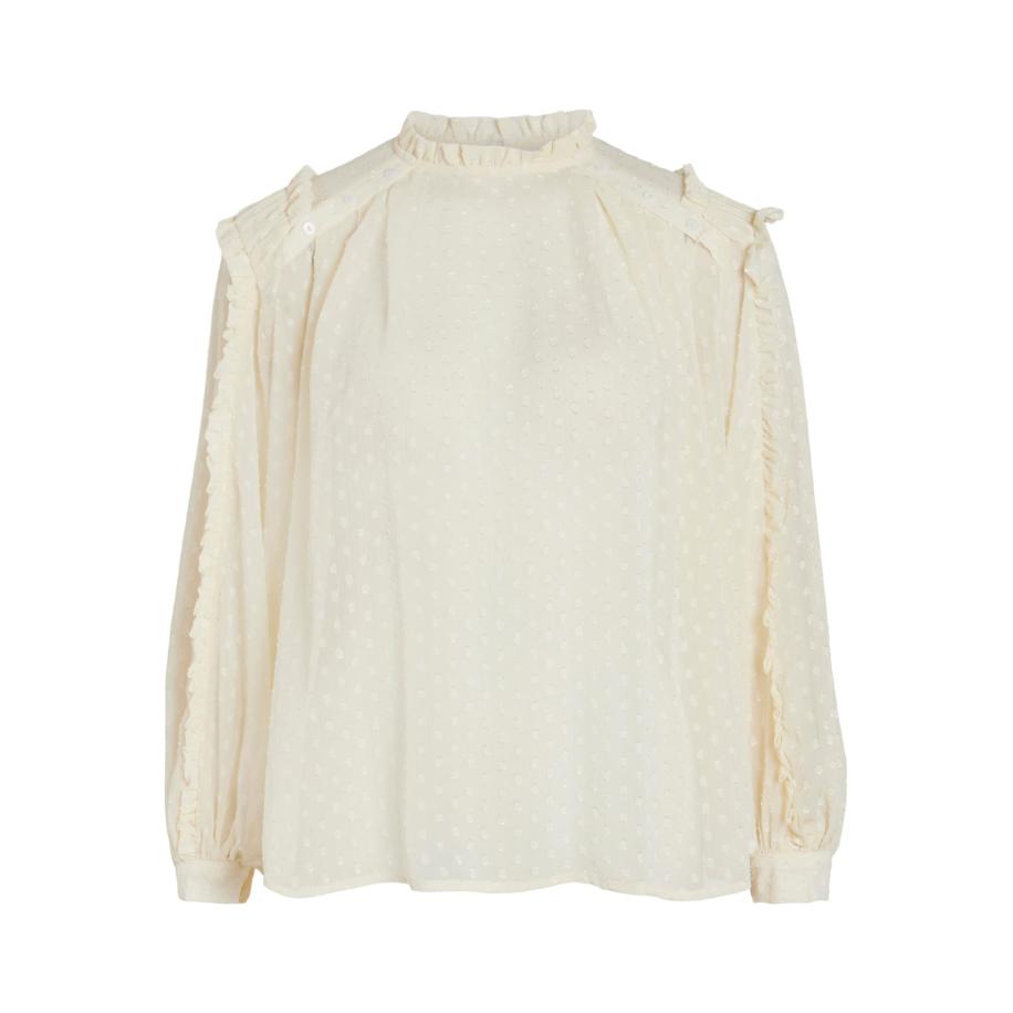 Vila VILA Blouse Amina eierschaal -