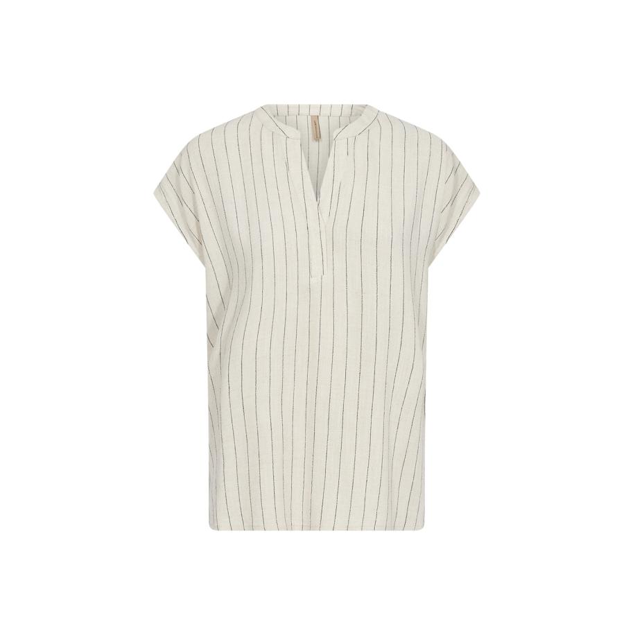 Soyaconcept Soyaconcept Blouse Poula 1 crème / donkergrijs -