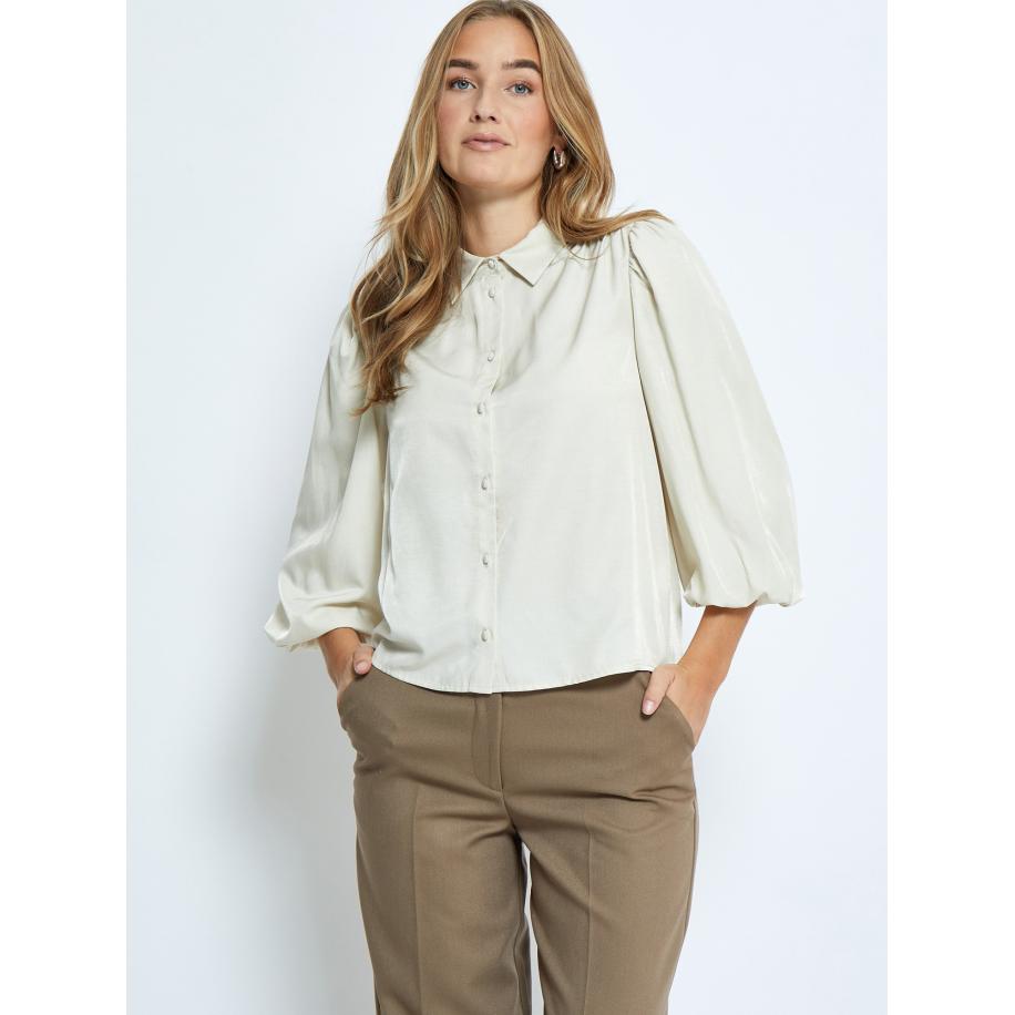 Minus minus Blouse Sherina lichtbeige -