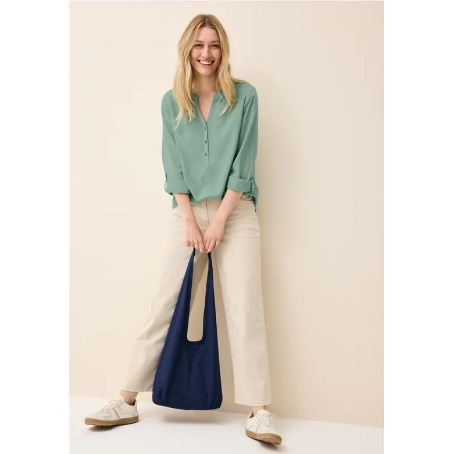 CECIL Blouse in effen kleur Groen