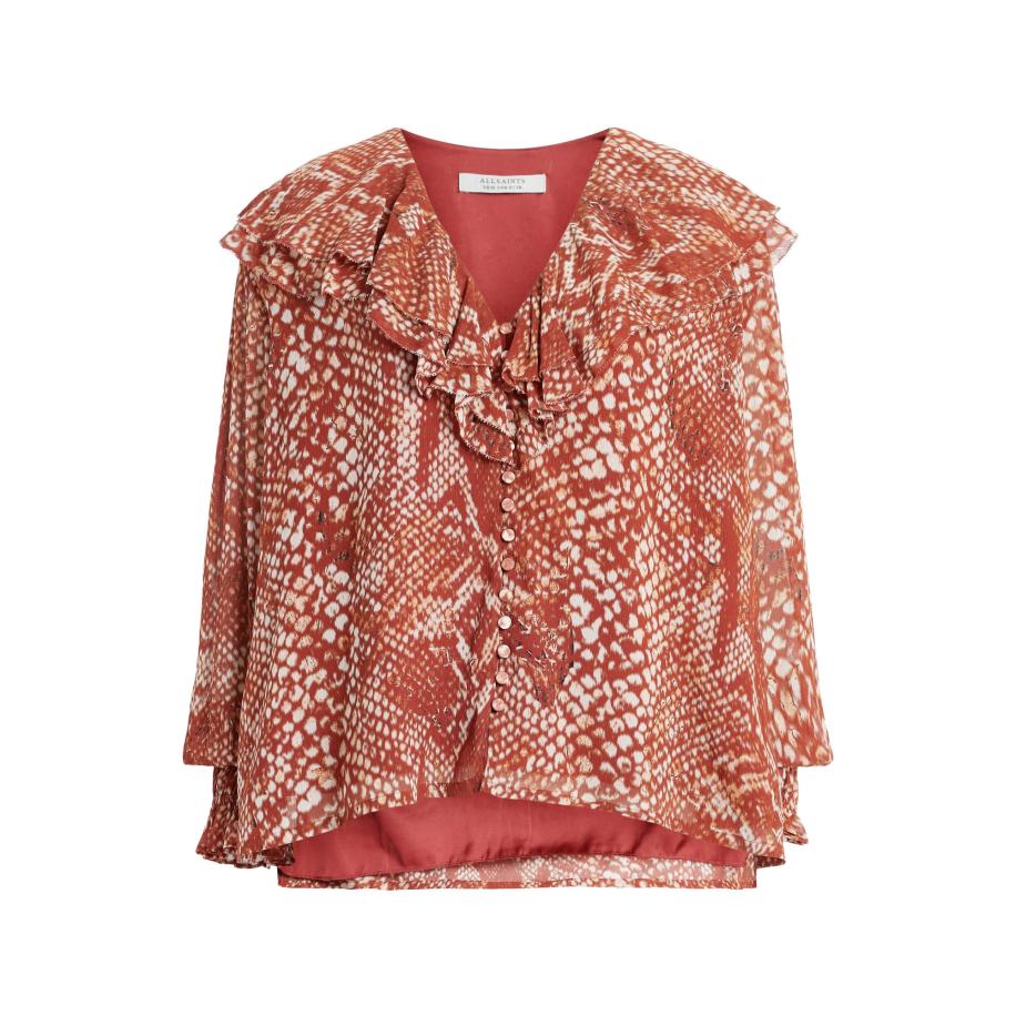 AllSaints AllSaints Blouse PHOEBE WAIMEA rood / wit -
