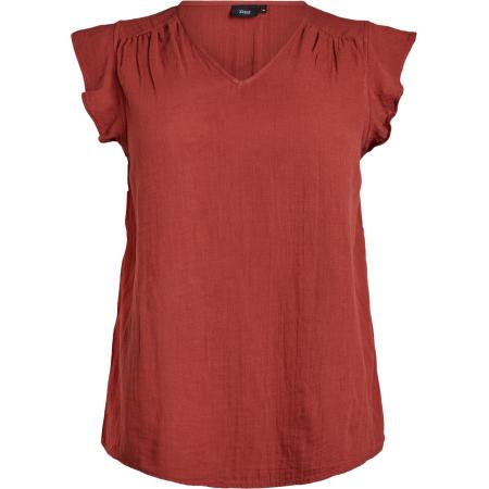 Zizzi Zizzi Blouse Vvivu kersrood