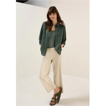 CECIL Overhemdblouse met oogjesborduursel