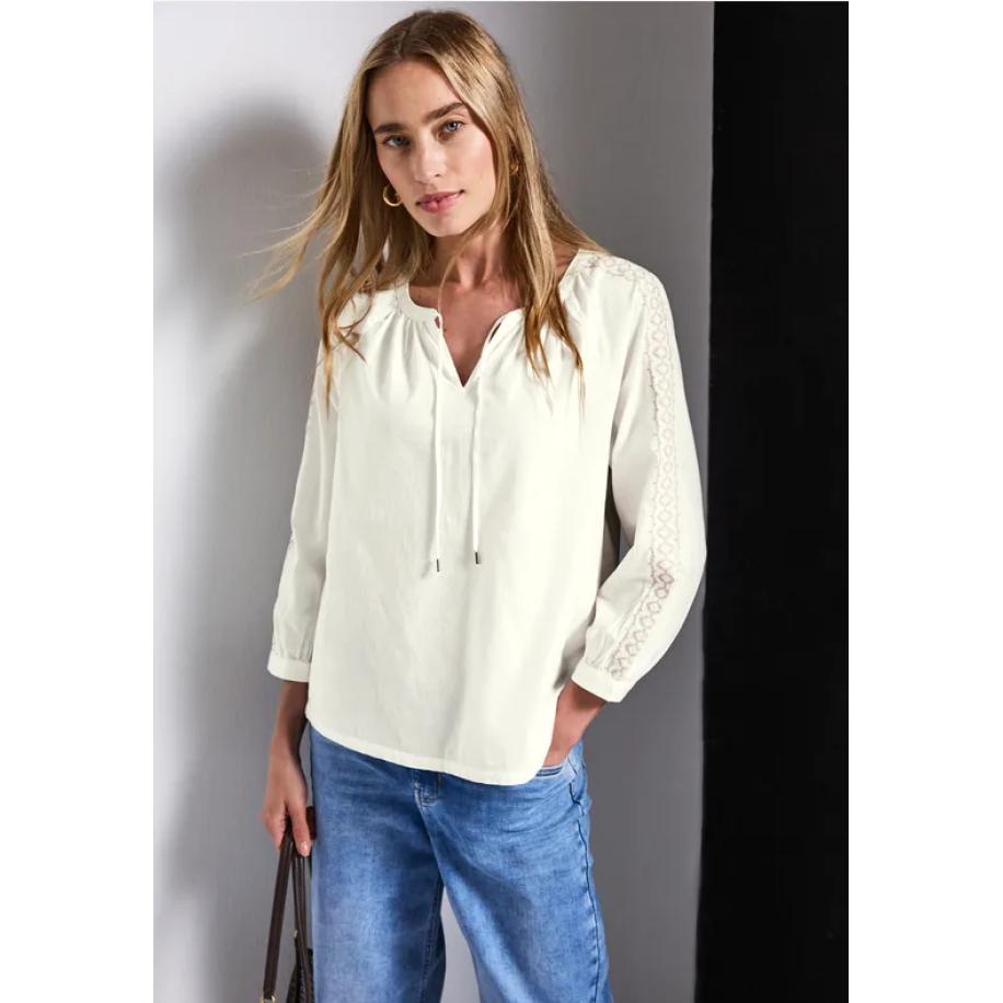 Street One Tuniek met gehaakte details Wit