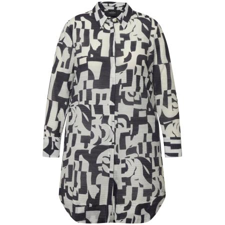 Ulla Popken Ulla Popken Blouse zwart / wit