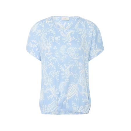 Kaffe Kaffe Blouse KABeathe Stanley lichtblauw / wit