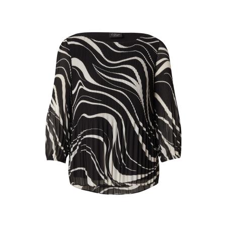 s.Oliver BLACK LABEL Blouse basaltgrijs / zwart