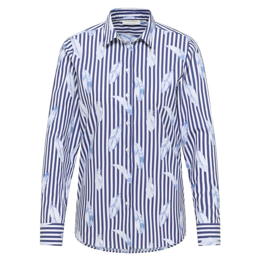 Eterna ETERNA Blouse blauw / navy / wit -