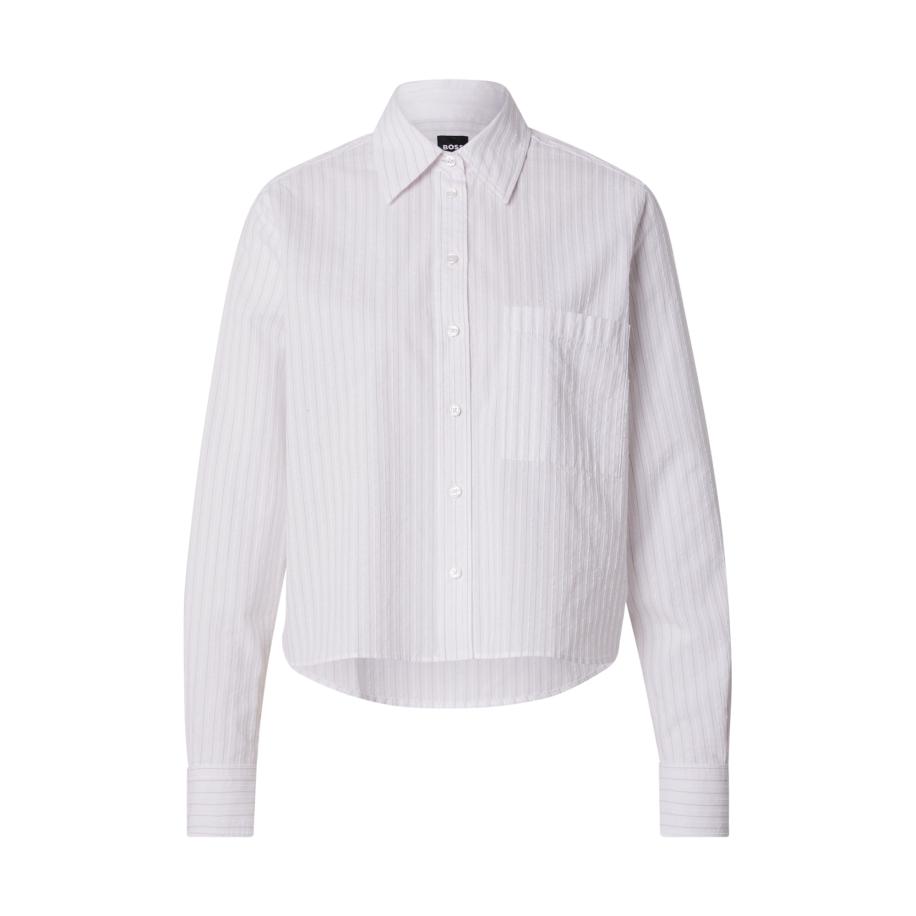 Hugo Boss BOSS Blouse Briella Monday rosé / lichtroze / wit -