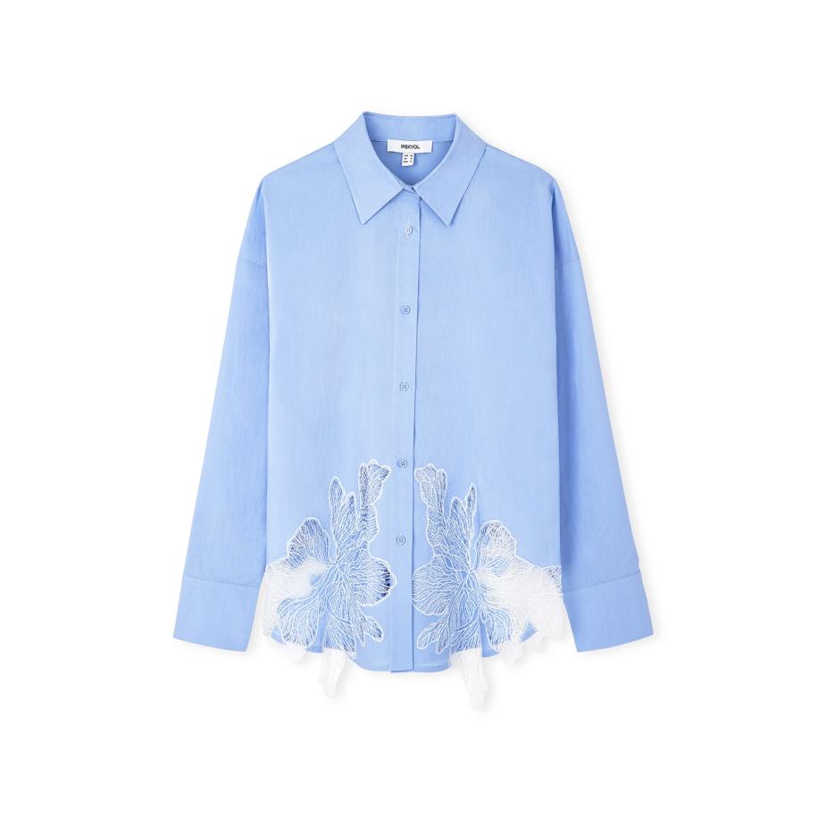 Ipekyol Ipekyol Blouse blauw / wit -