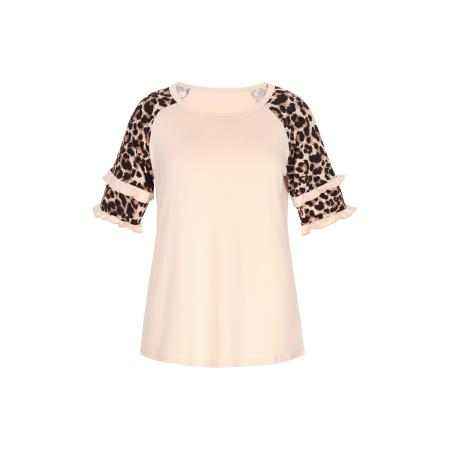 NAEMI NAEMI Blouse Fashion Look nude / bruin / zwart