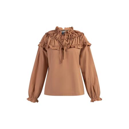 DreiMaster DreiMaster Vintage Blouse Abrel lichtbruin
