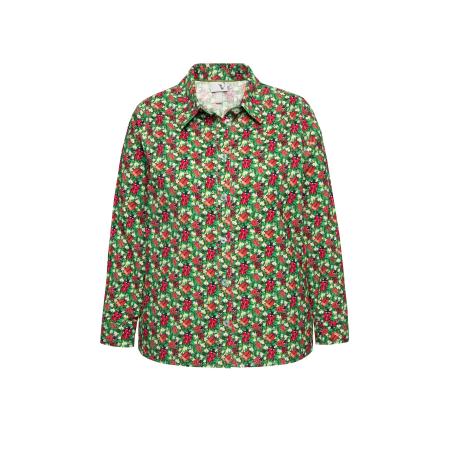 Ulla Popken Ulla Popken Blouse lichtgroen / rood / wit